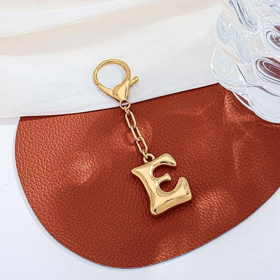 Bubble Letter Monogram Bag Charm – Bold & Personalized