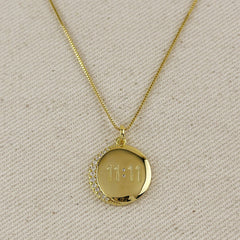 18k Gold Filled 11:11 Synchronicity Necklace: 16 inches