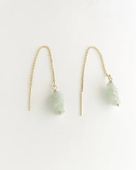 14k Gold Filled Aquamarine Threader Earrings