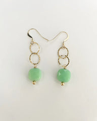 Green Moss dangle earrings