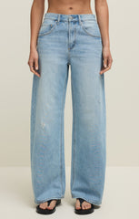 Remi High Rise Bowed Leg Denim