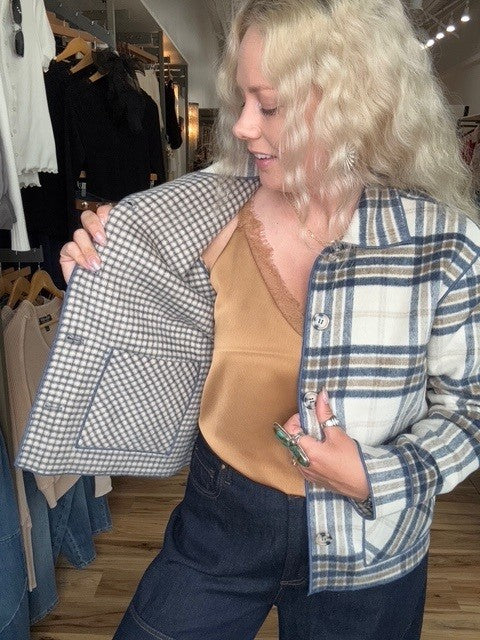 Reversible Plaid Jacket