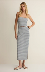 Caffari Stripe Tube Top- Eclipse